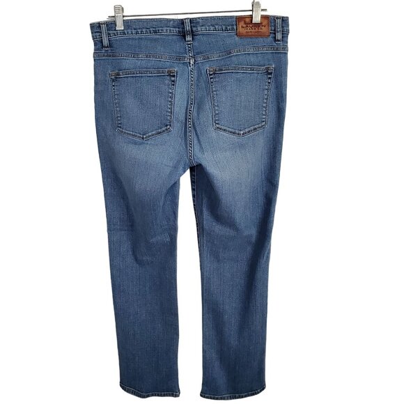 LRL Ralph Lauren Womens Size 12P Jeans 12 Petite Classic Straight Denim Stretch - Picture 2 of 10